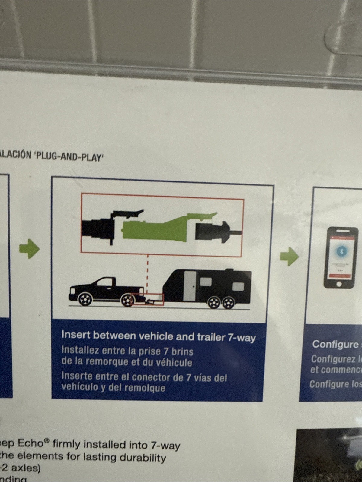 CURT ECHO MOBILE BRAKE CONTROLLER TRAILER ACCESSORY HOOKUP FOR HAULING