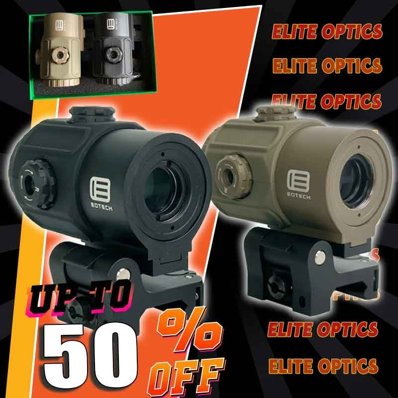 Evolution Gear G43 3X Magnifier Modern Version US Flag Markings QR Code Hold 9MM