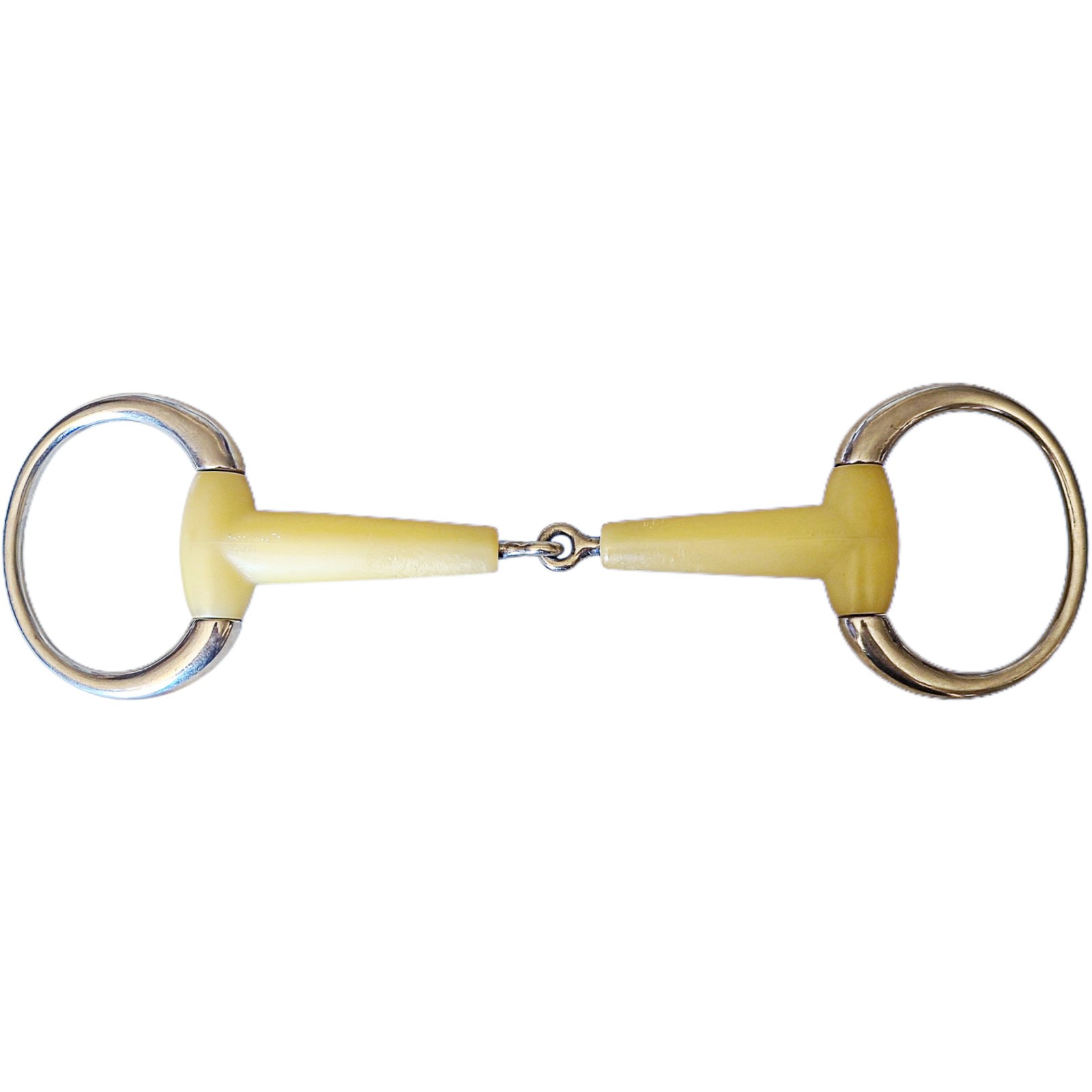 Happy Mouth Round Ring Eggbutt Jointed Smooth Hunter Snaffle Mouth Bit 155 mm 6"