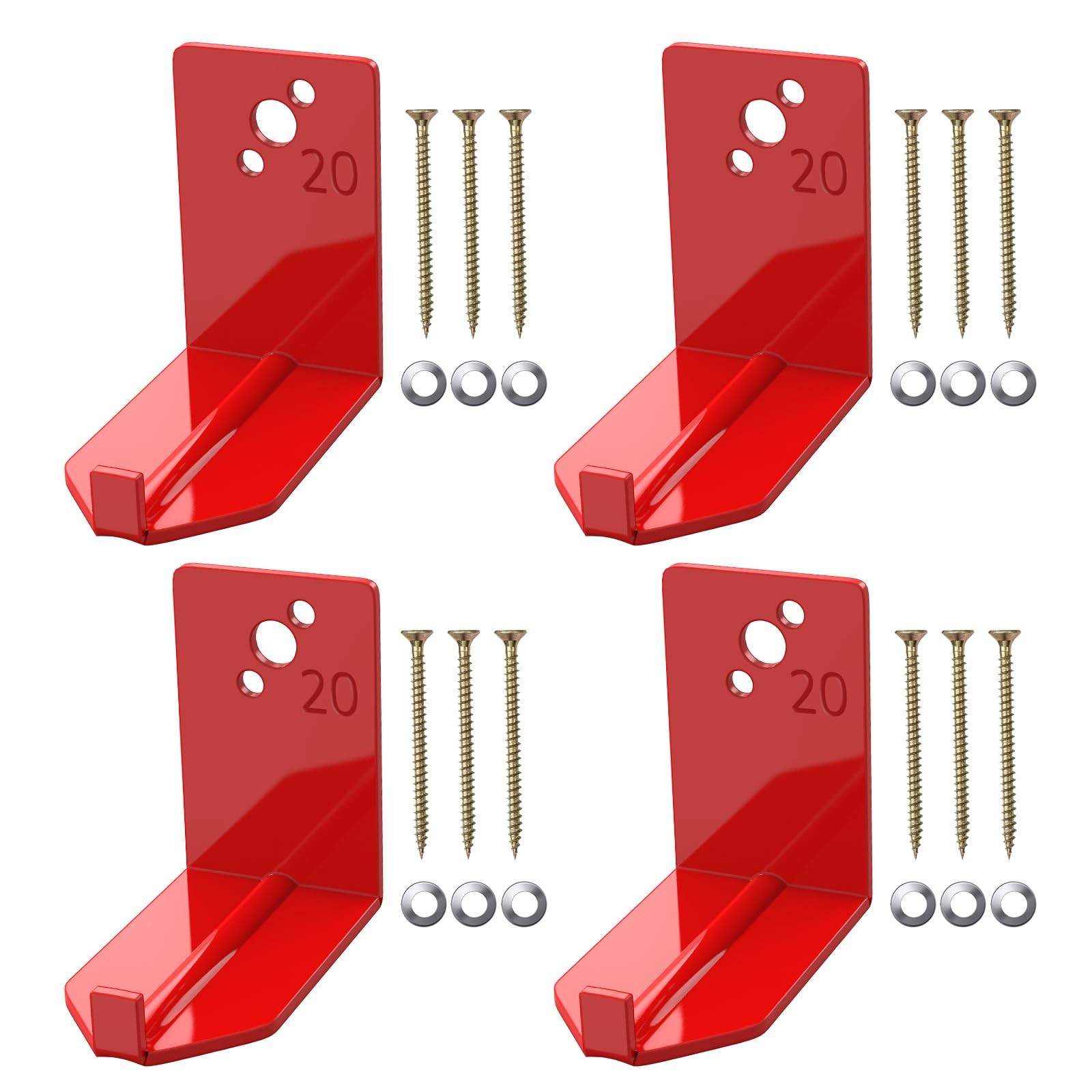 4 Pack Fire Extinguisher Mounts  Brackets, Fire Extinguisher Wall Hook Holder...