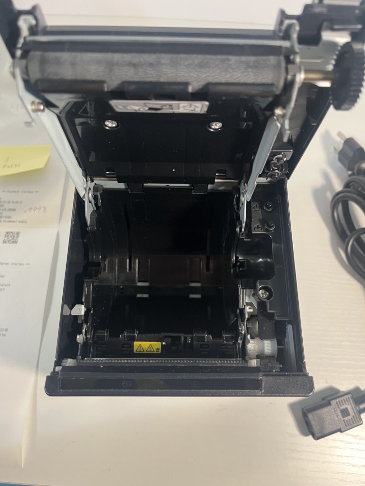 EPSON TMm30ii BLUETOOTH LAN Printer + Power Supply TESTED #a9998