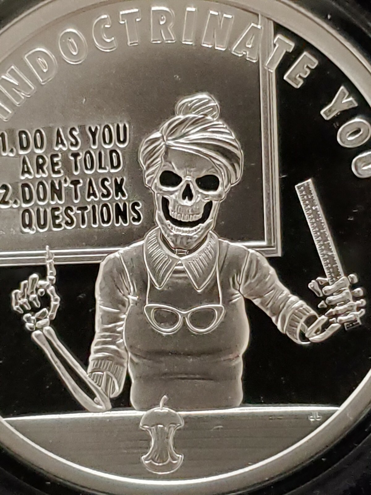 1 oz .999 silver proof WE INDOCTRINATE YOU V2 First in POP Series educate 2020