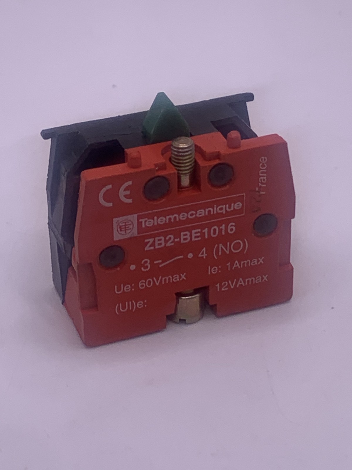 Telemecanique ZB2-BE1016 Low Voltage Contact Block, 1N.O., NEW NO BOX