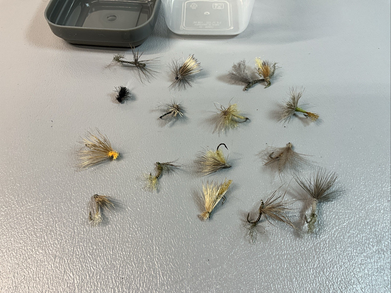 FLIES FOR FLY FISHING (15) FOR HEBGEN LAKE IN MONTANA, FOR TROUT. (S1189)