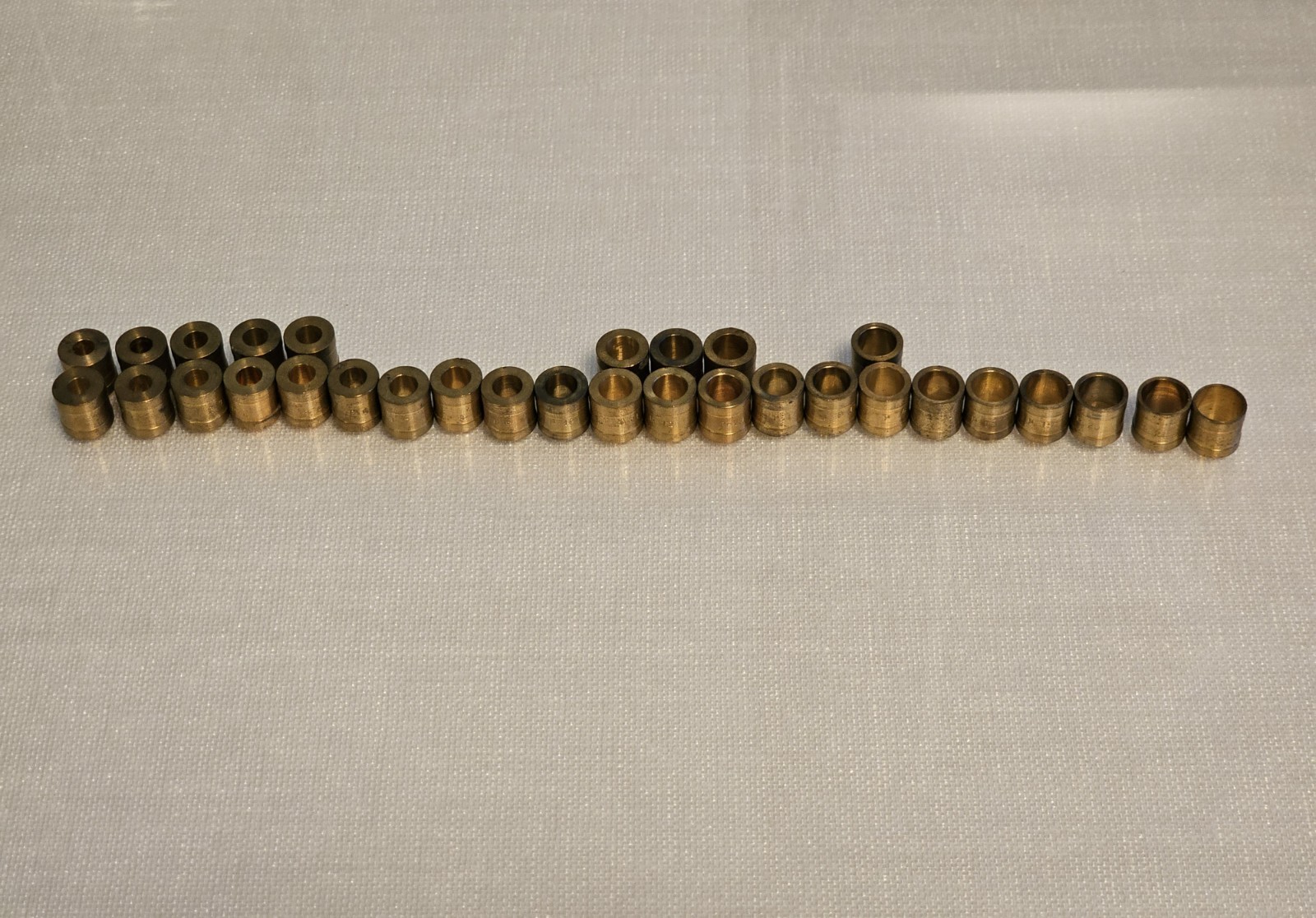 Pacific [Hornady] Brass Pistol Powder Bushings 31 Total (1-22)