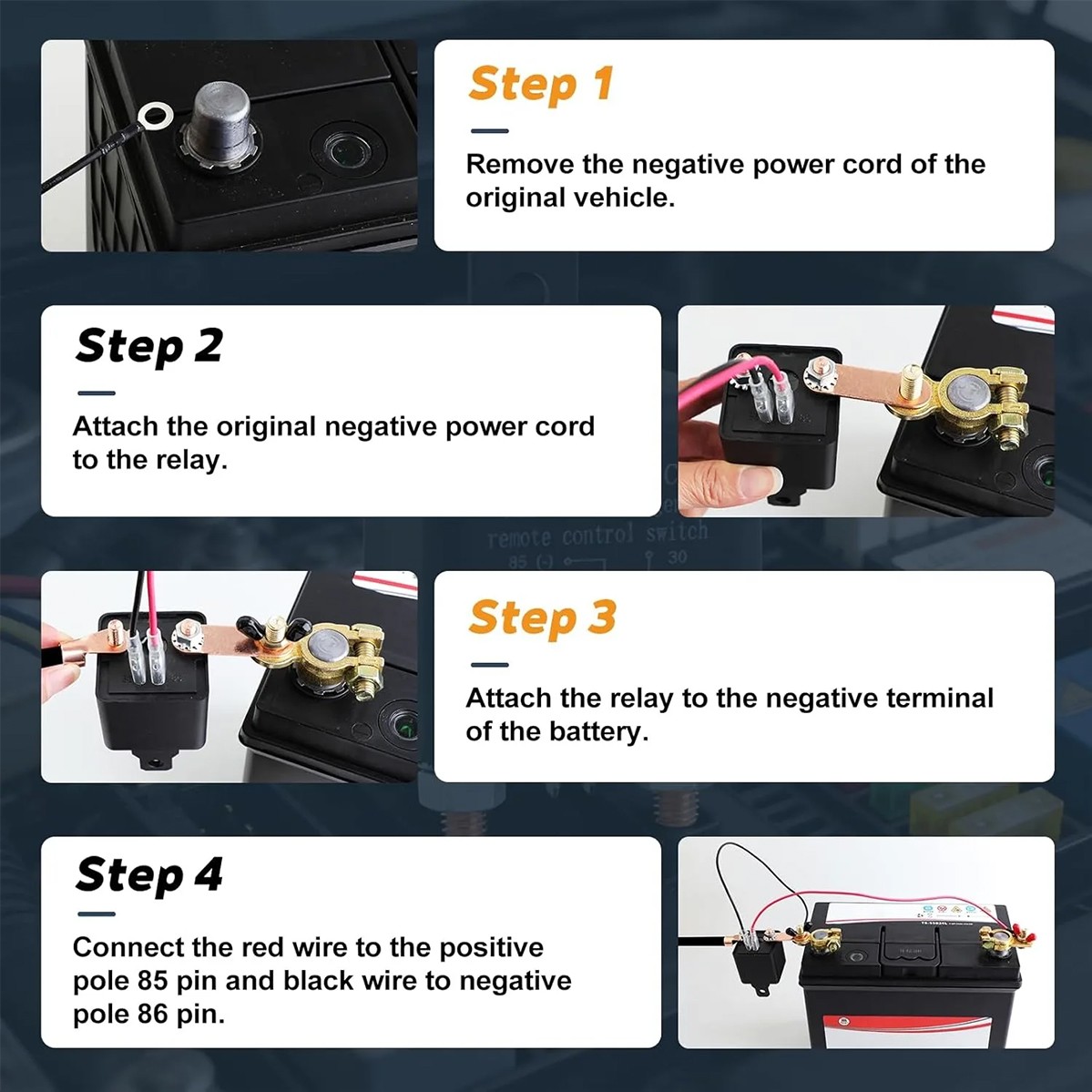 12V 200A Remote Battery Disconnect Kill Switch Anti Theft Auto Isolator D type