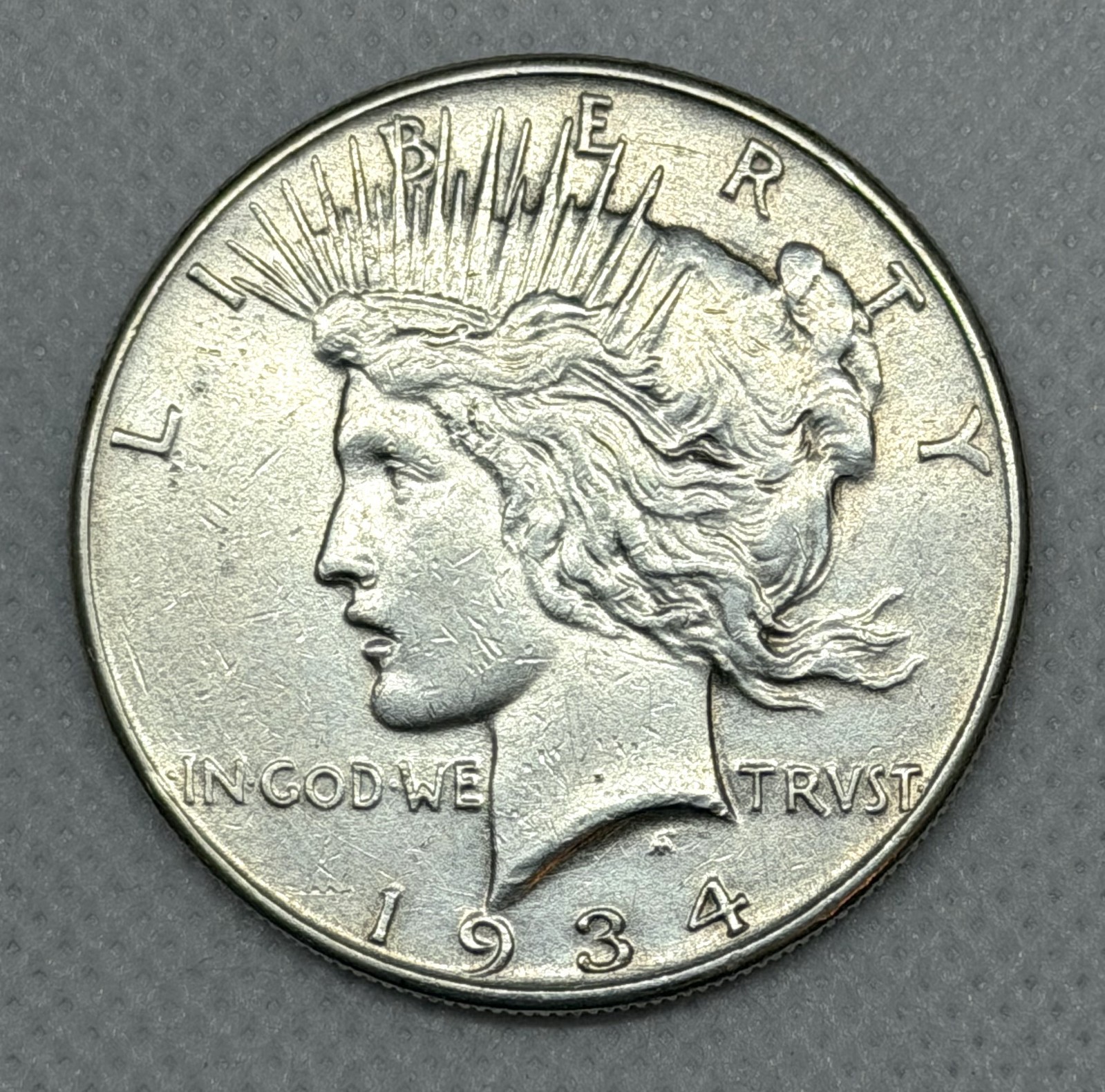 1934 Philadelphia Mint Silver Peace Dollar - #BK