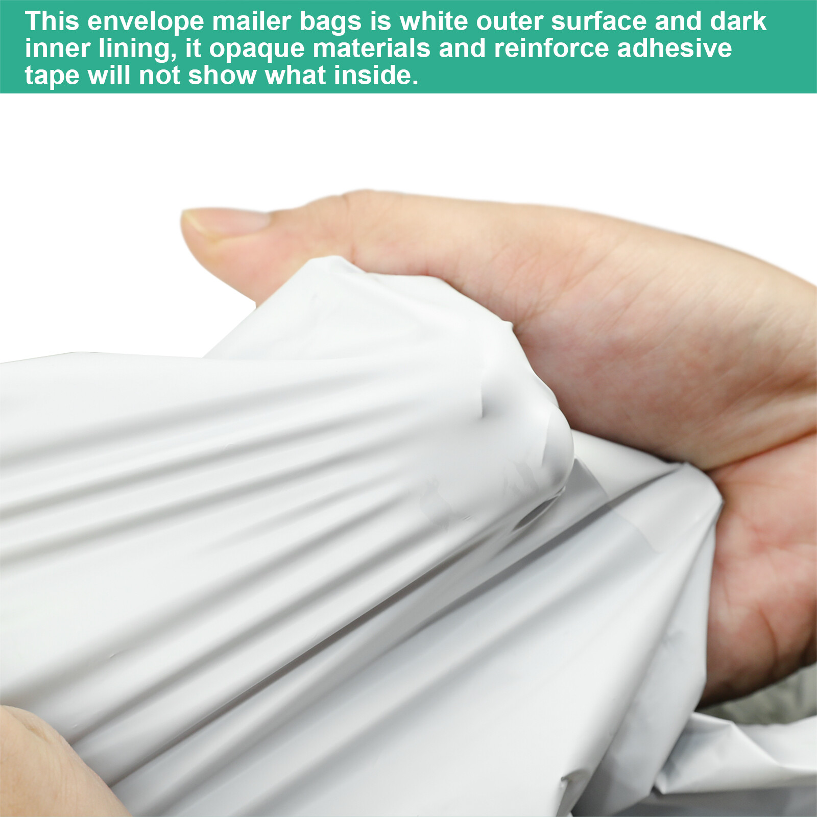 50 Poly 19x24 White Poly Mailers Shipping Envelopes Mailing Bags 2.5 Mil