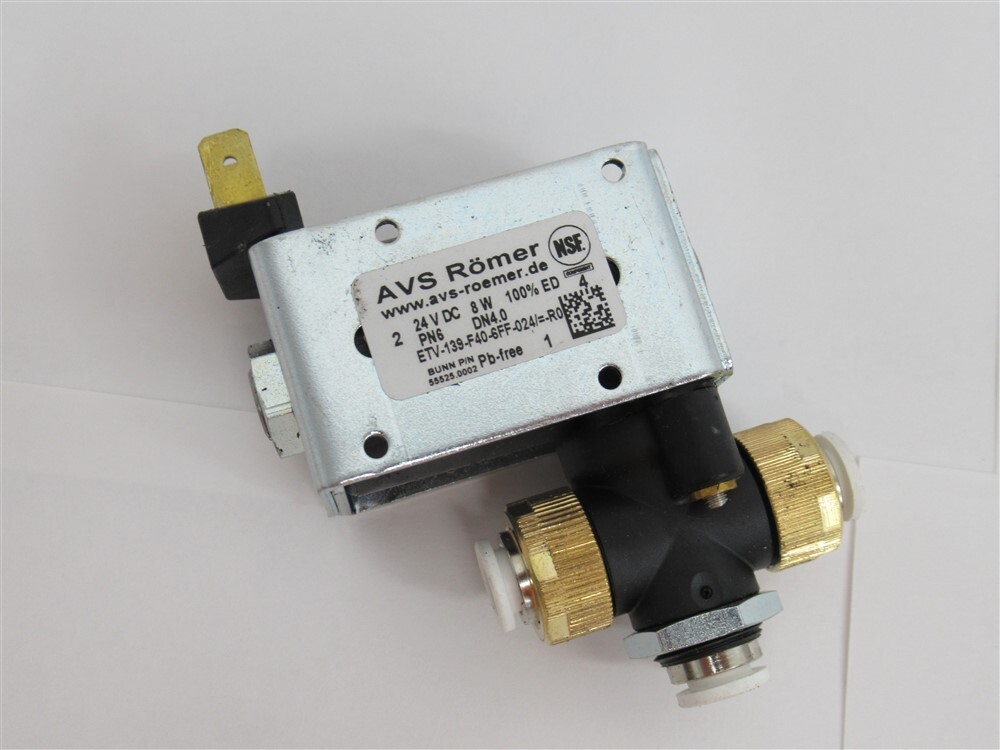 Bunn 55525.0002, 3 Way Solenoid Valve, 24 Volt