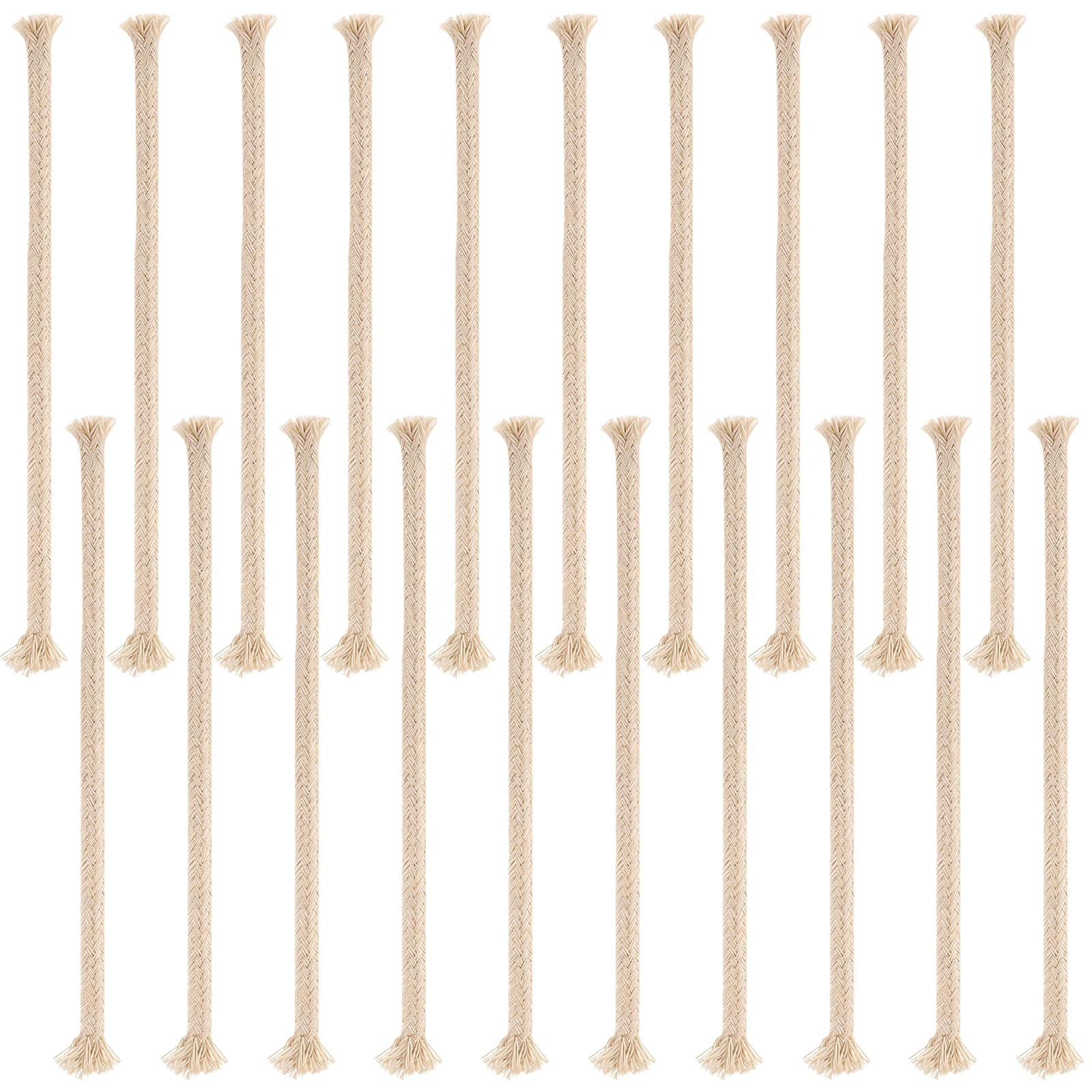 20 PCS Wicks for Oil Lamps Cotton Wicks for Candles 0.27" Round Oil-Lamp-Wick...