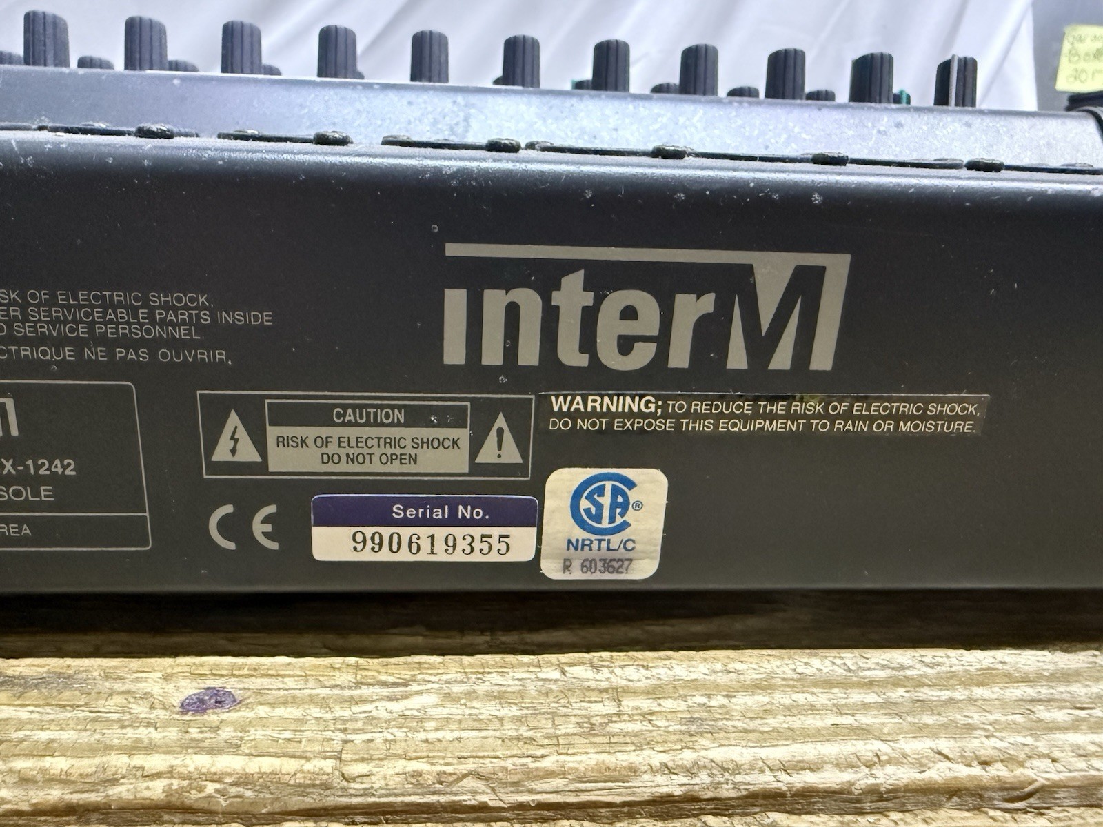 Inter-M CMX-1242 professional mixing console