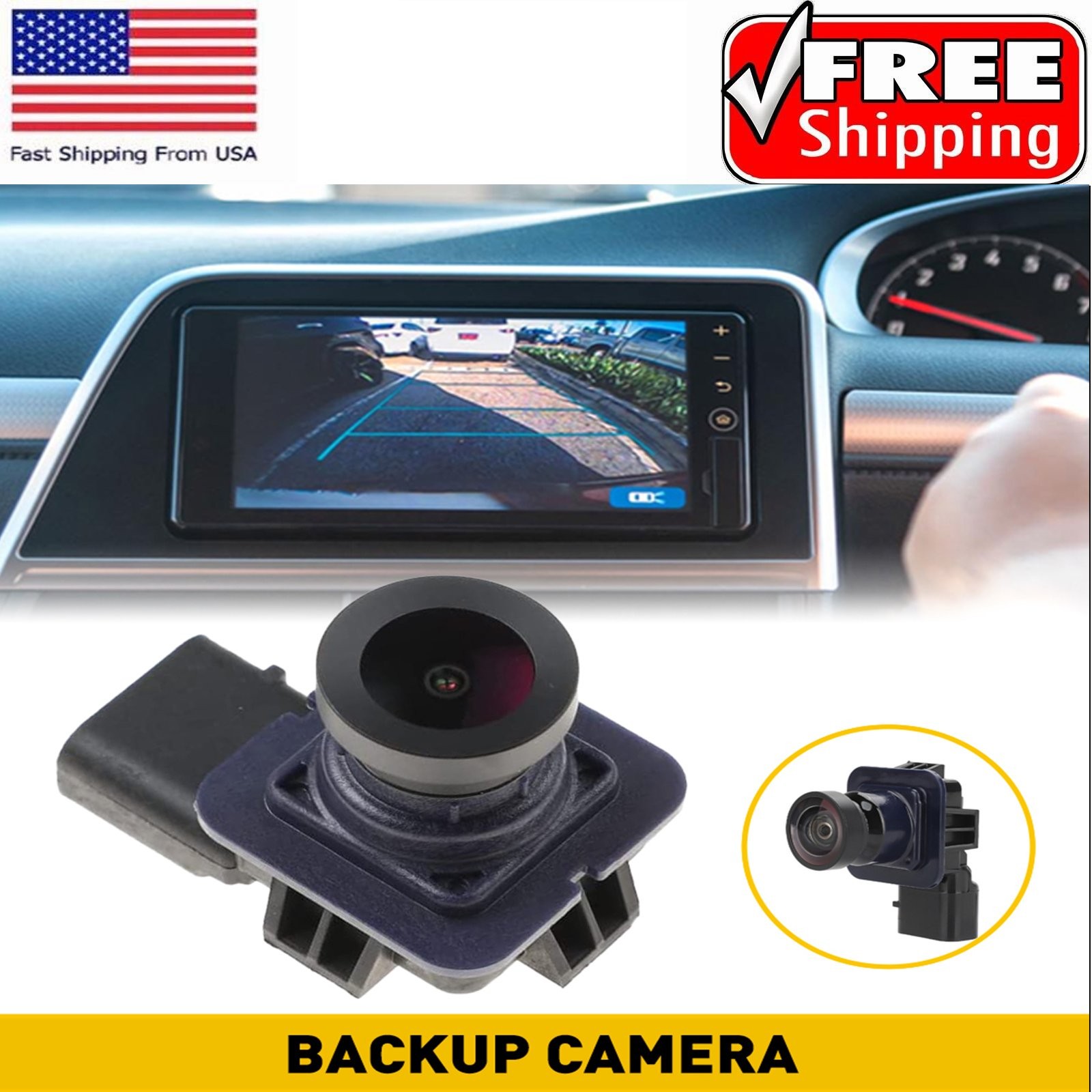 Rear View Reversing Backup Camera Replace For Ford Edge 2011-2014 Dt4T-19G490-Ab