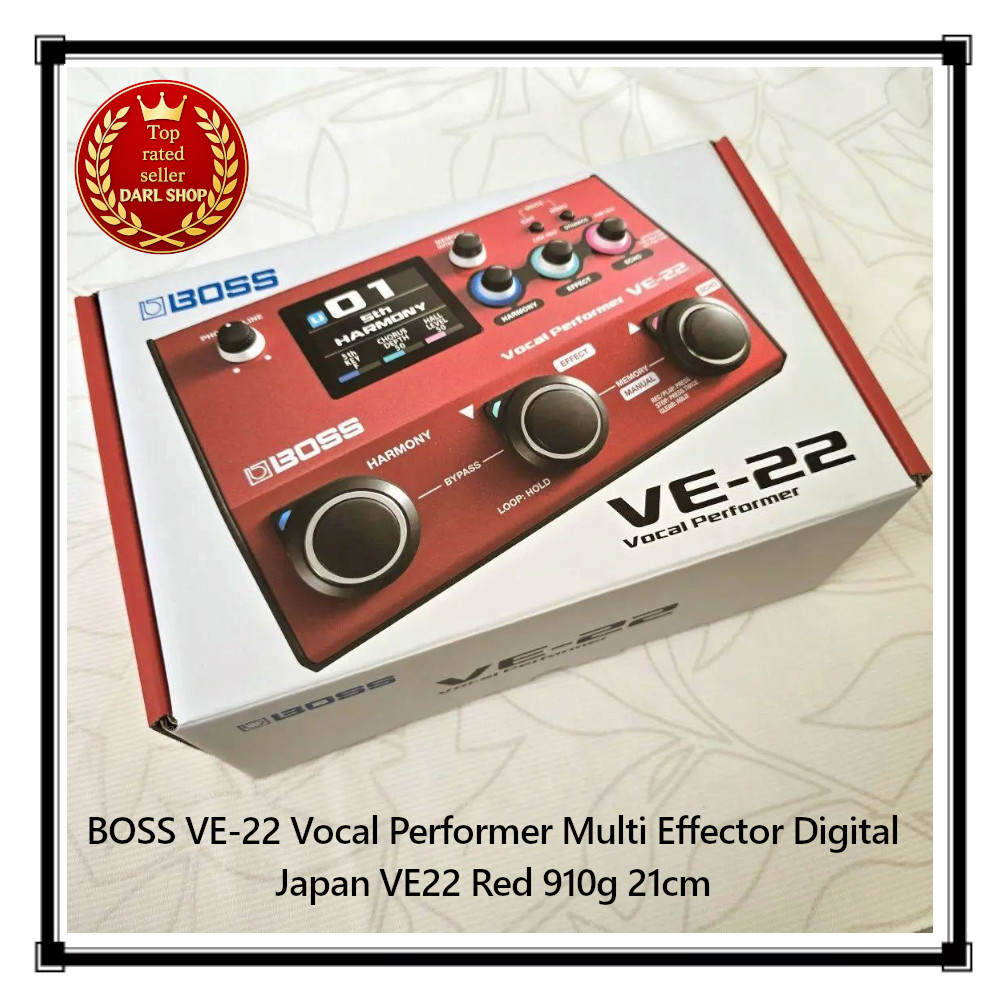 BOSS VE-22 Vocal Performer Multi Effector Digital Japan VE22 Red 910g 21cm New