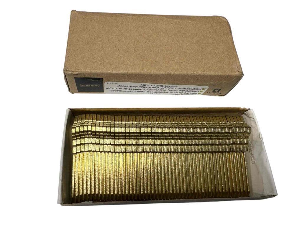 NEW Box of 50 Schlage Blank Keys .35 131 468 F DETAIL CYL: 35-131