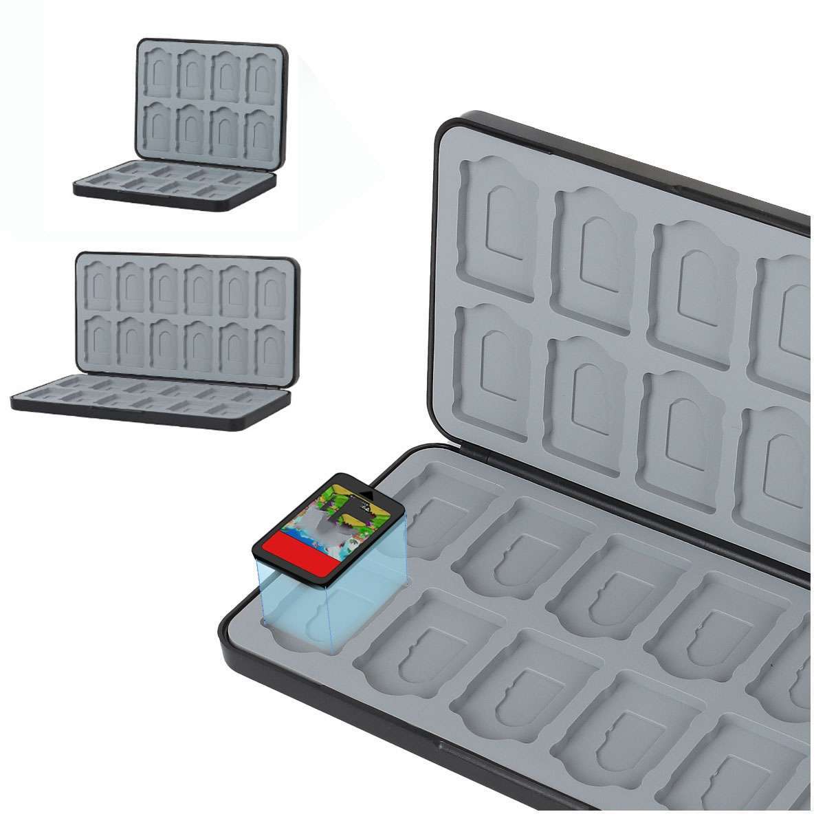 16/24 In 1 Game Card Case Holder Storage Box Travel Carry Cover For Nintendo