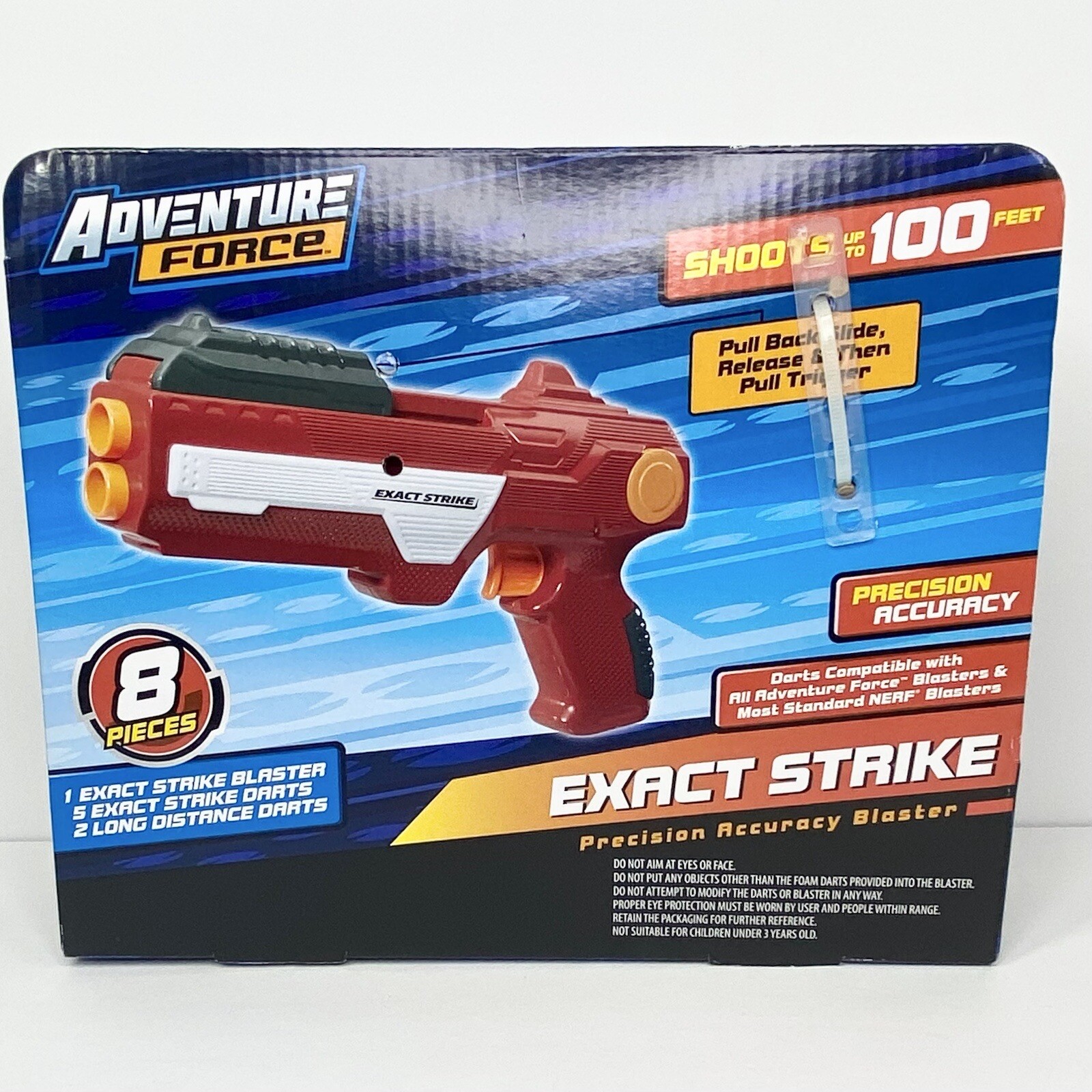 2017 Adventure Force Exact Strike Precision Blaster With 7 Darts NERF Compatible