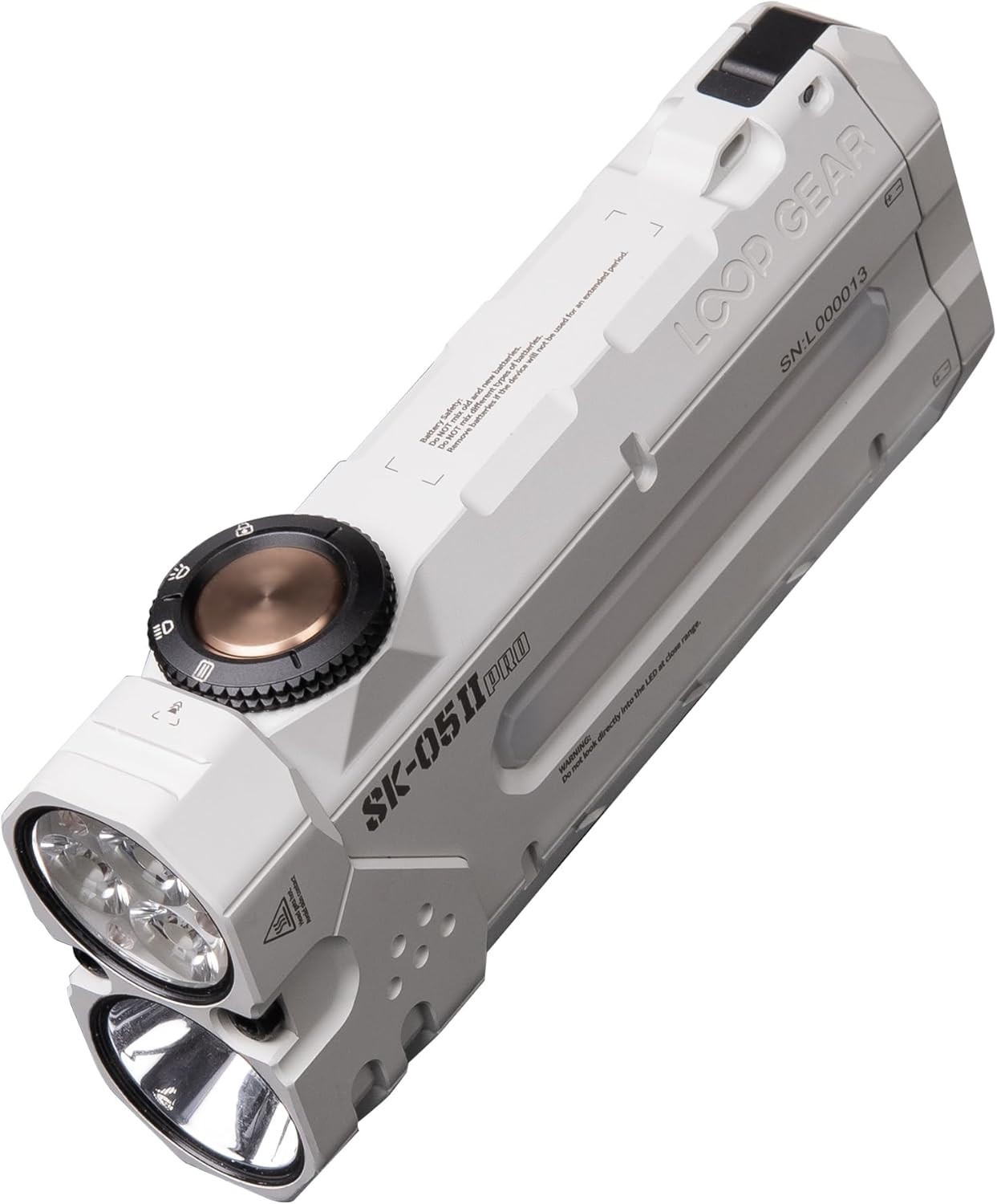 LOOP GEAR SK05 Pro 2 Mao Flat EDC Flashlight, 5000LM Rechargeable LED Flash Ligh