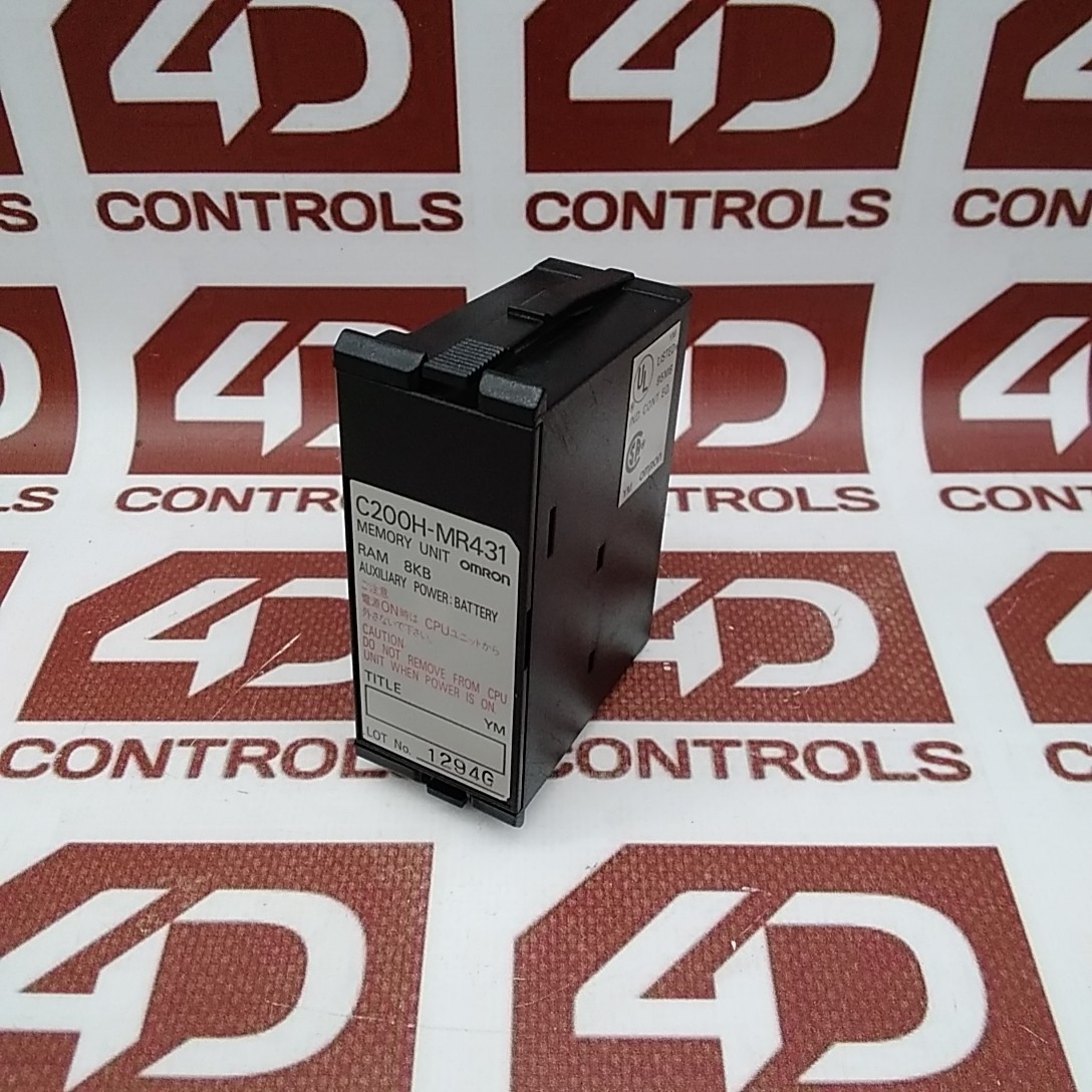C200H-MR431 | Omron | C200H Series, Memory Module, 8KB RAM, with Battery, Used