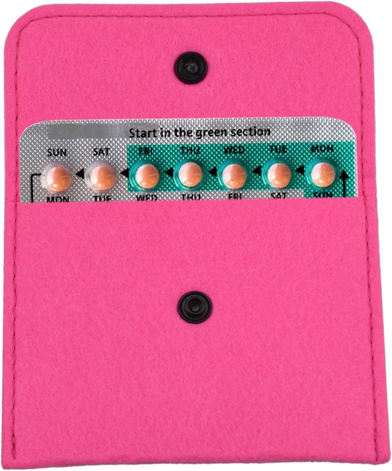 Chic Pink Pill Packets - Privacy Protection for Contraceptives and Essentials