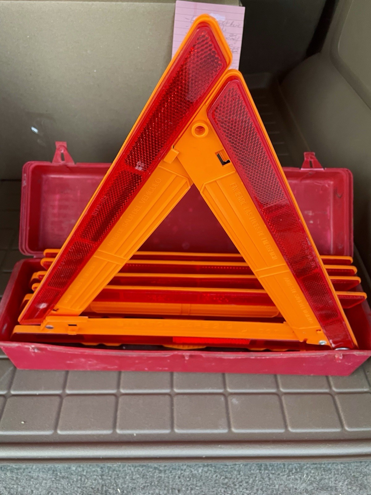 Cortina Strato Flare 219 Emergency Triangle Flare Kit (3 Triangle Flares)