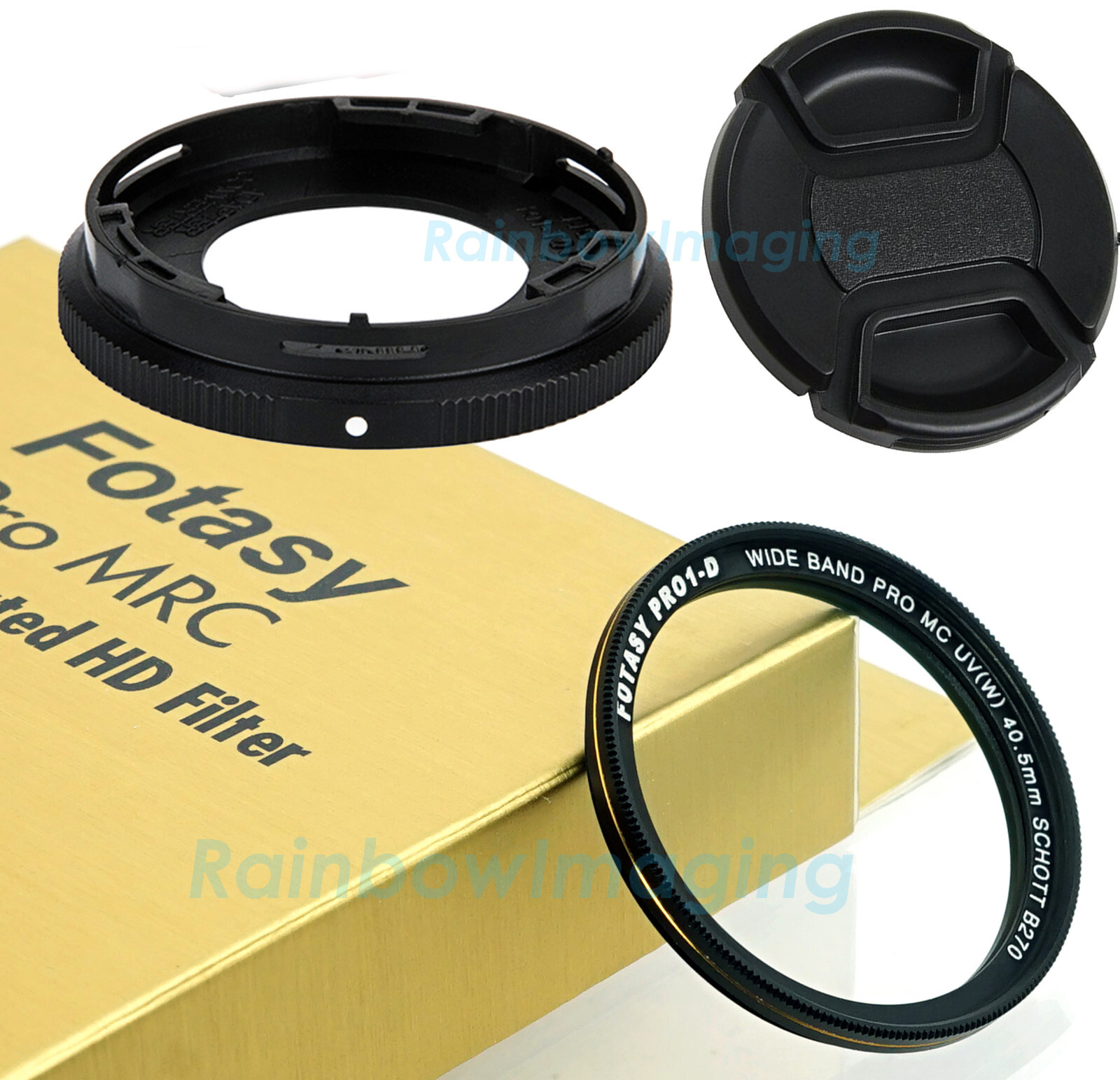 JJC Filter Adapter, Lens Cap Kit 40.5mm Nano UV Filter form OLYMPUS TG6 TG5 TG4