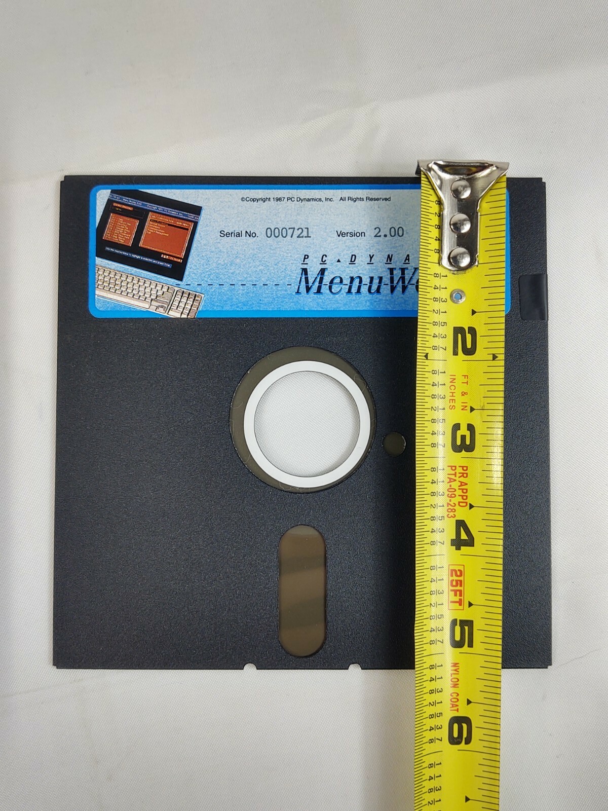 Vintage 1987 PC DYNAMICS Menu Works Version 2.0 Diskette Software Disk #000721