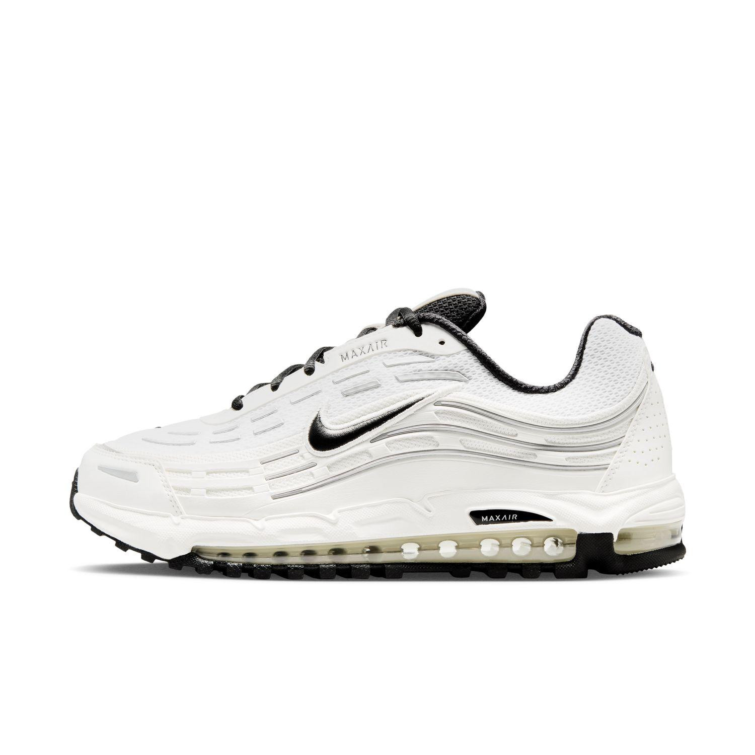 Nike Air Max TL 2.5 White Black Metallic Silver FZ4110-106 Men's Shoes tko04