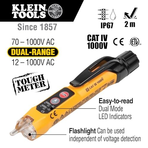 Klein Tools MM320KIT Digital Multimeter Multimeter and Receptacle Tester Kit