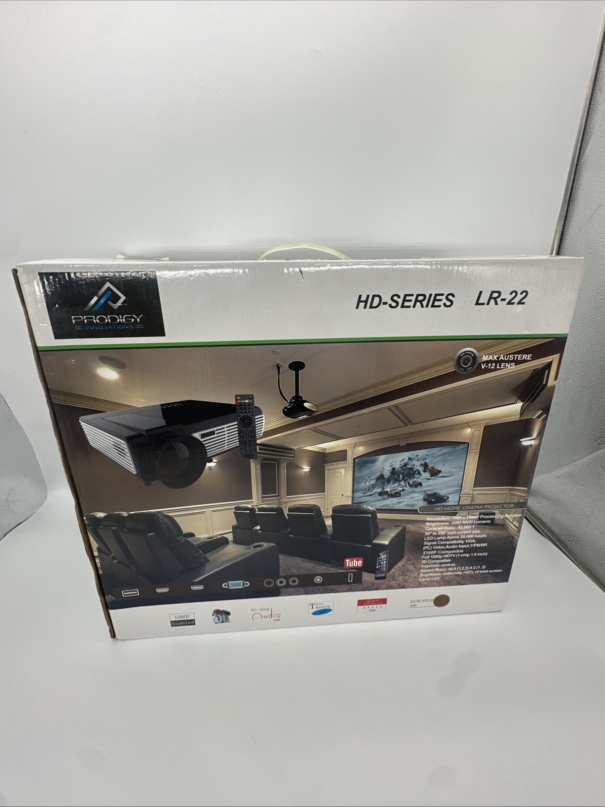 PRODIGY INNOVATIONS HD Series LR-22 Projector 3D Ready Complete