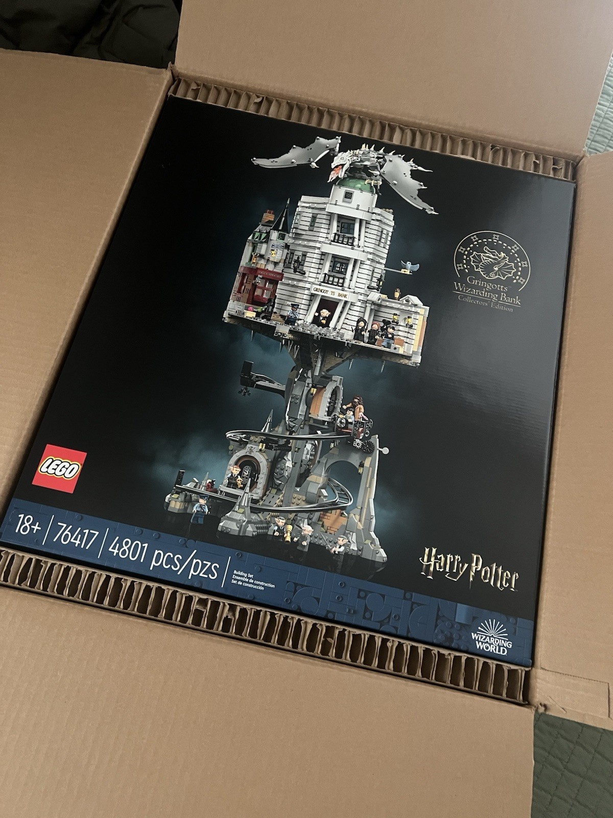 LEGO Harry Potter 76417 Gringotts Wizarding Bank — New, Factory Sealed, Unopened
