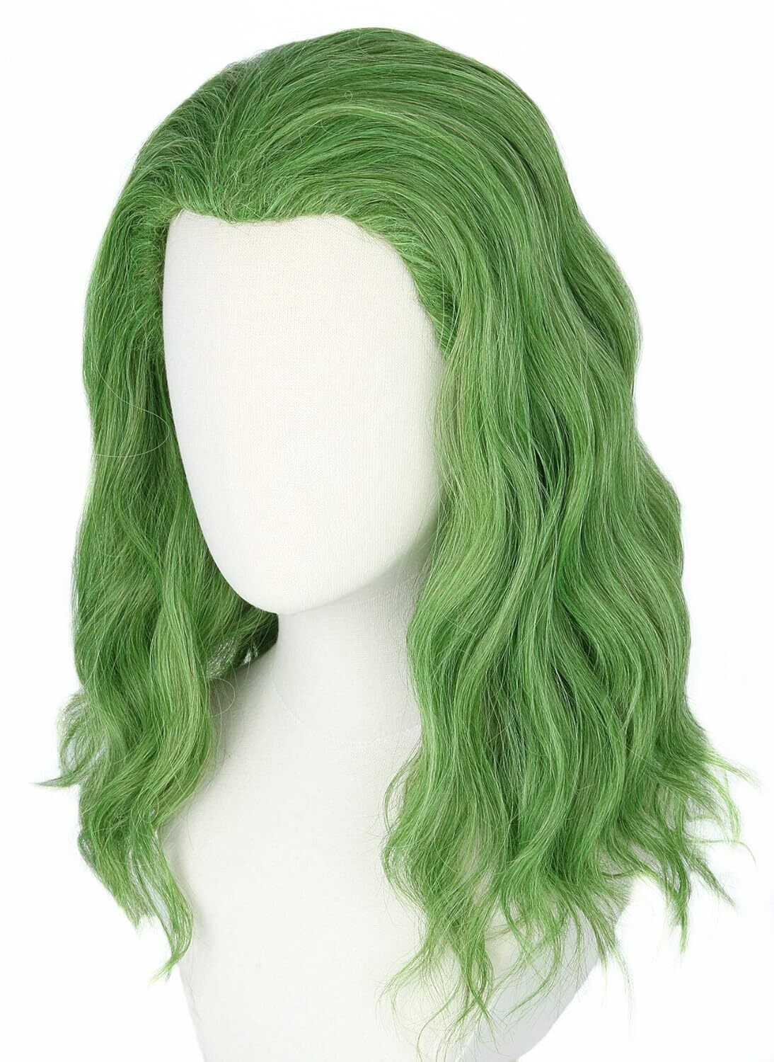 Men's Clown Joker Wig Curly Short Green Cosplay Wig Halloween Costume Party Wigs