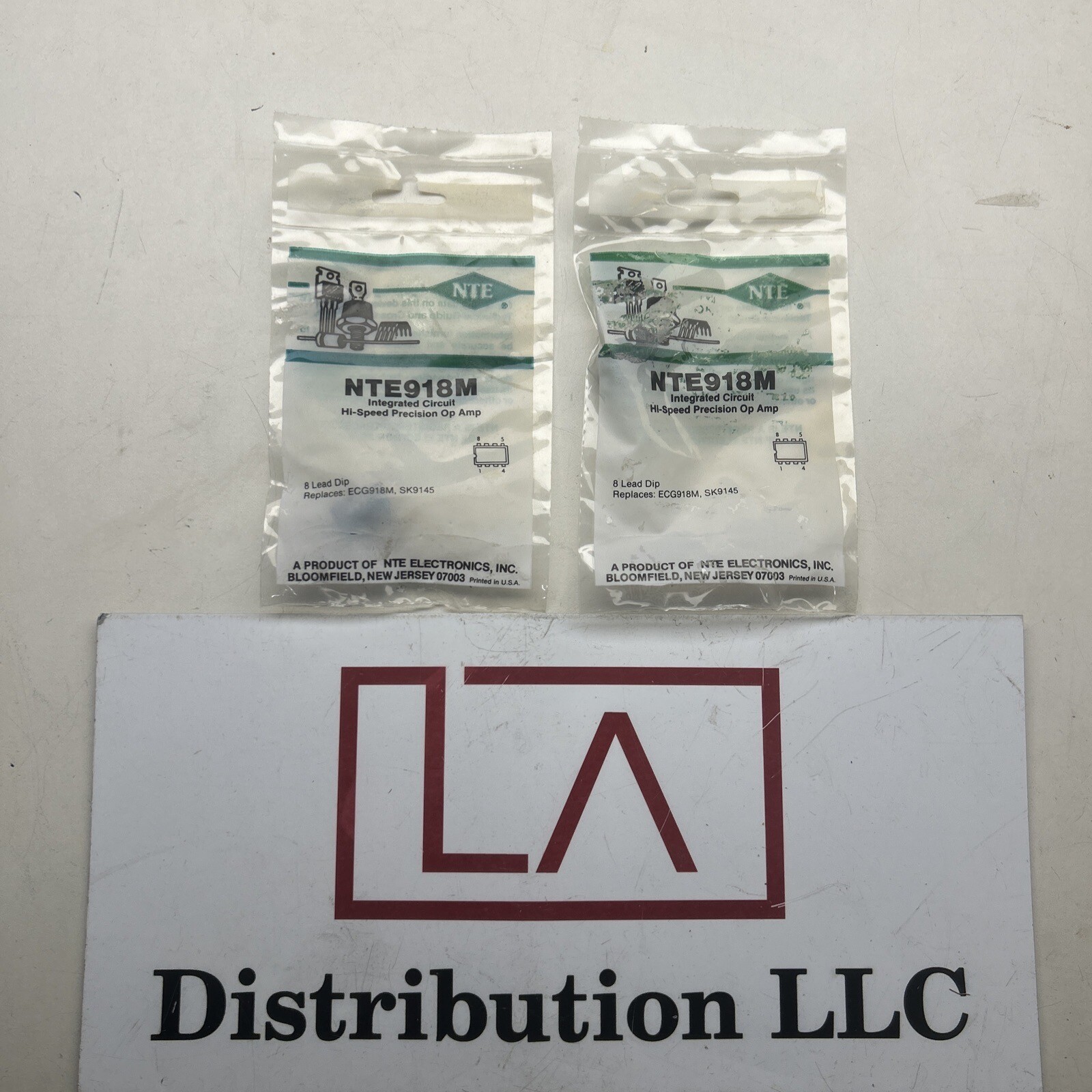 **LOT OF 2** NTE918M, High-speed Operational Amplifier ~ 8 Pin DIP
