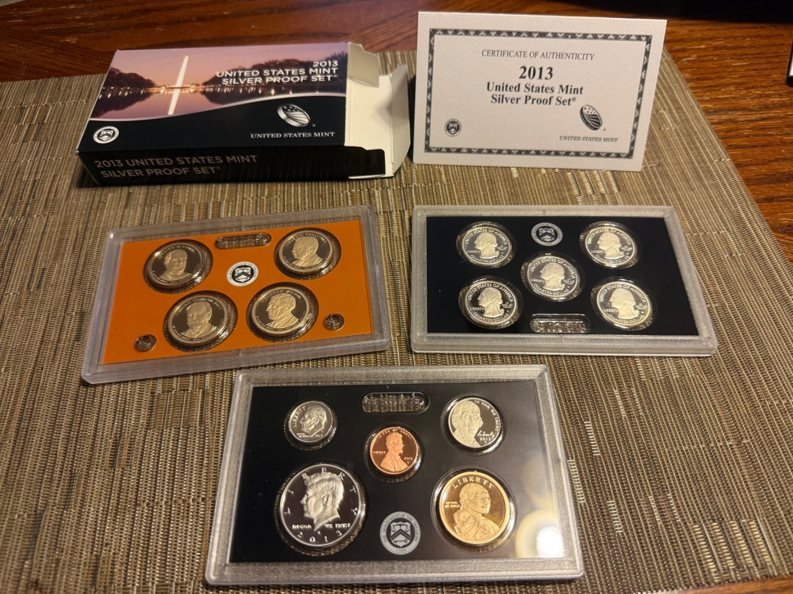 2013 US Mint Silver Proof Set 14 coins w/free shipping