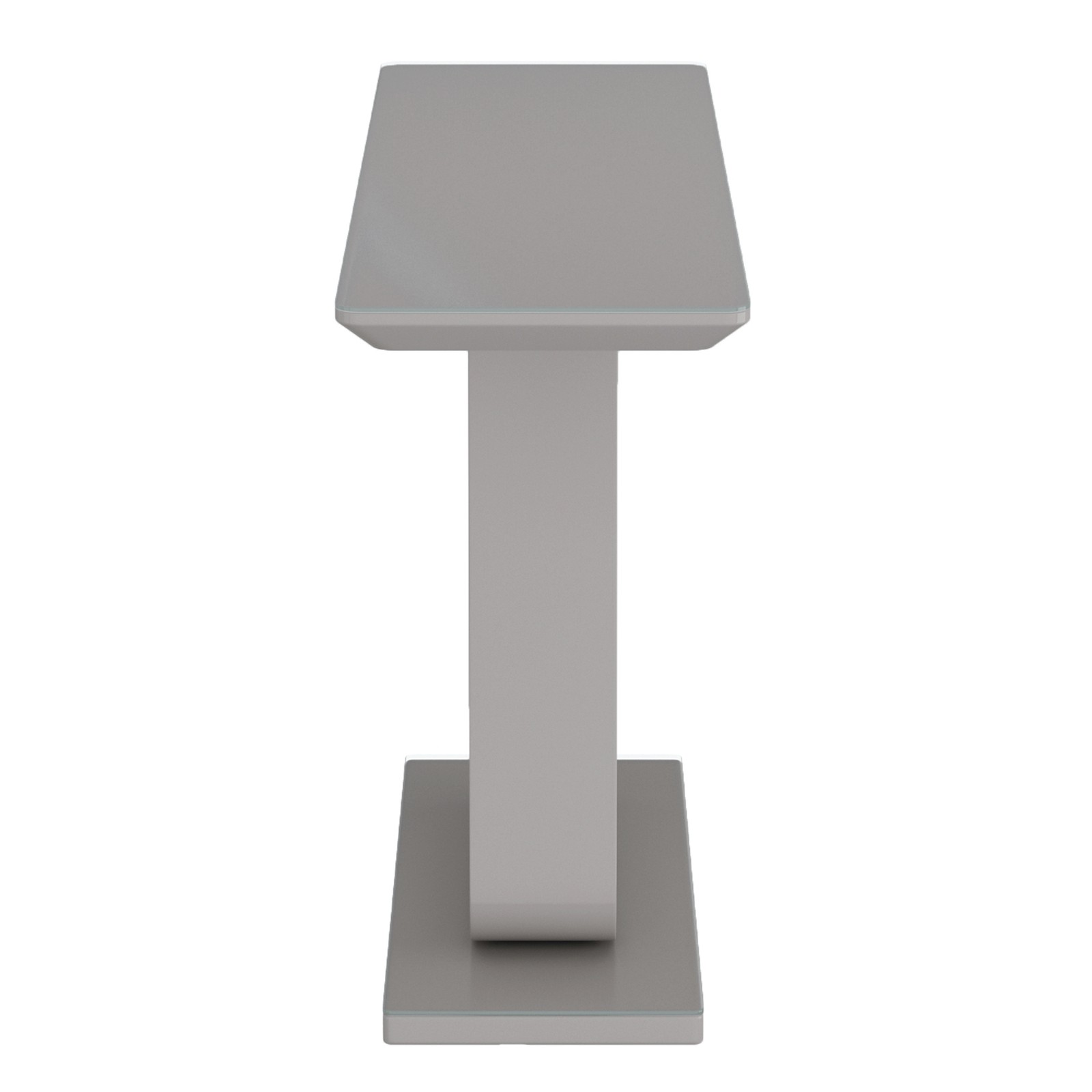 Inspire Contemporary MDF Glass Console Table Grey