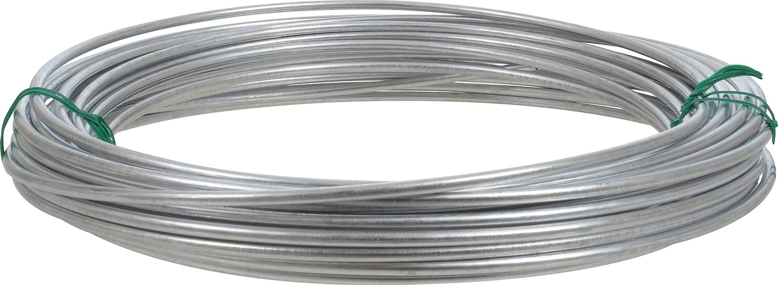 Galvanized Solid Wire #9-50', 50-Foot Heavy-Duty Silver Wire for DIY Projects...