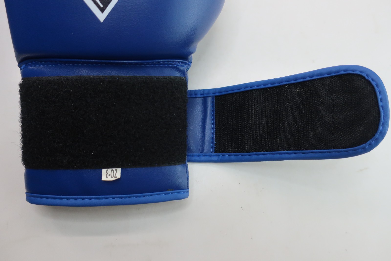 PRO Professional Deluxe Synthetic Leather Boxing Gloves - Blue 8 oz