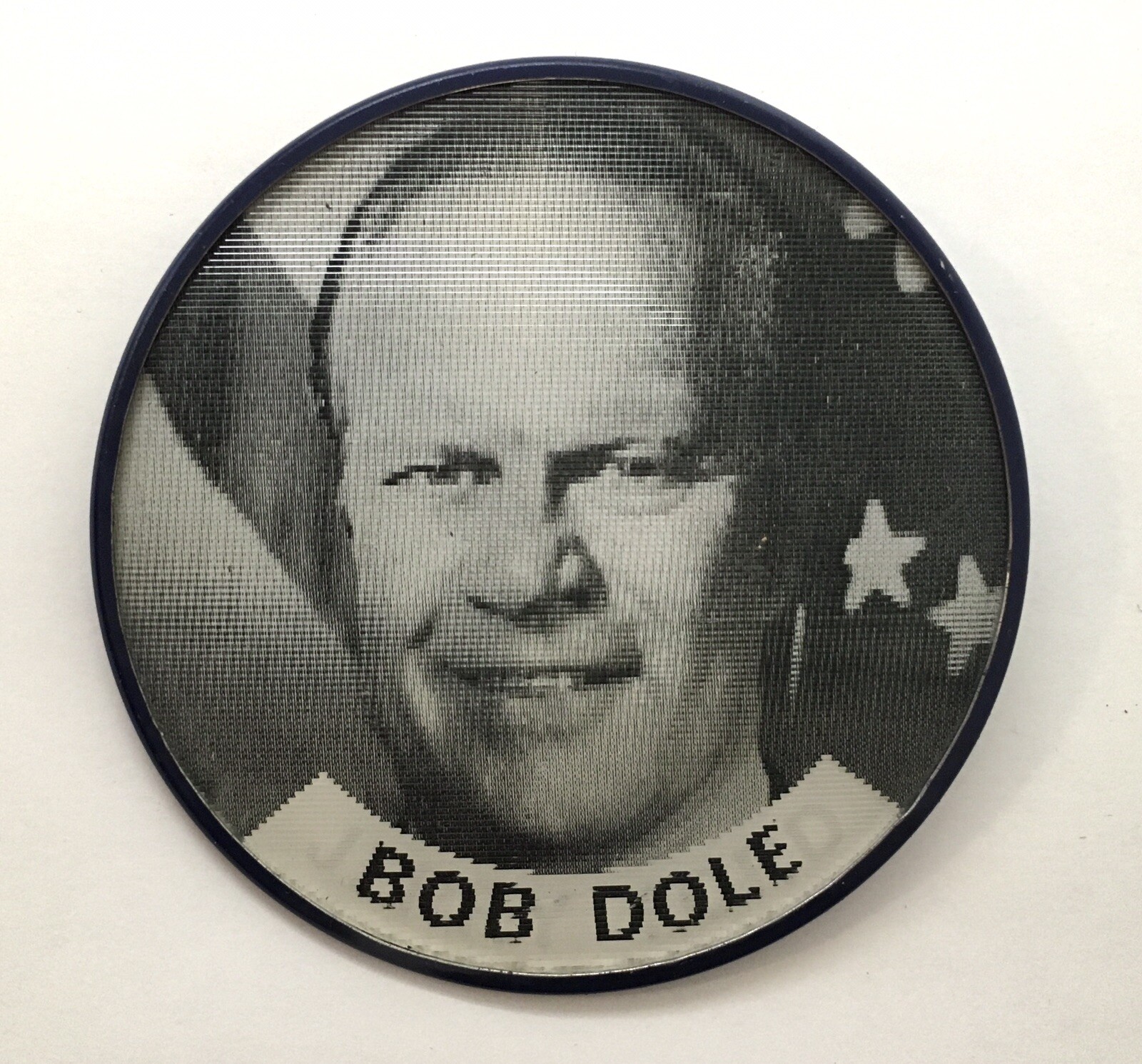 Jerry Ford Bob Dole Vari-Vue Flasher Pin Button Presidential Republican Campaign