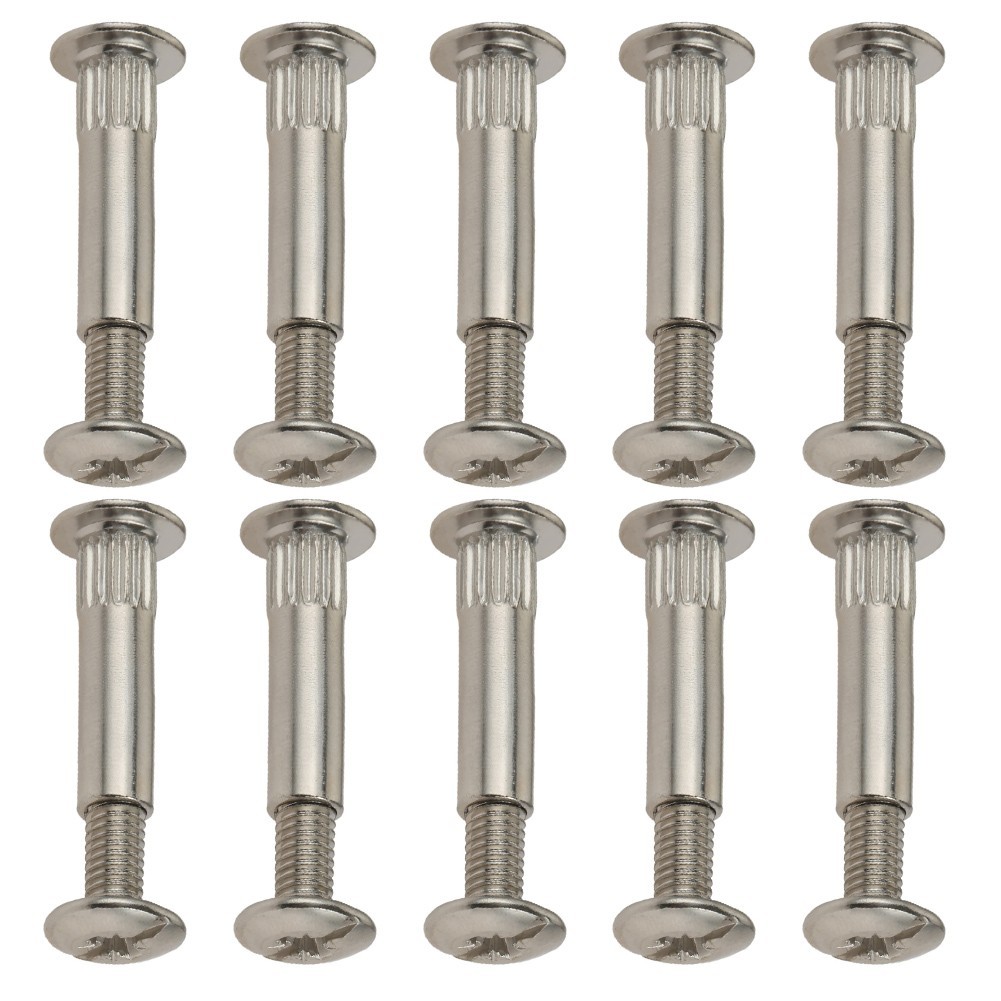 10Pcs M5 M8 Splint Nut Male-Female Snap Rivet Butt Screw Nut Furniture Cabinet