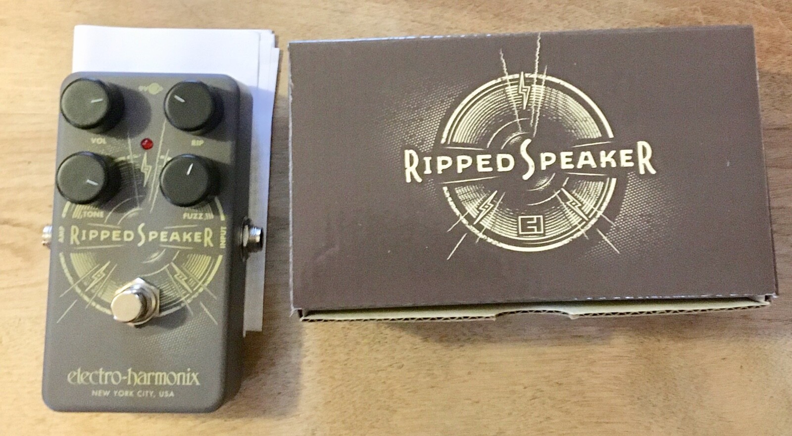 Electro Harmonix Ripped Speaker Fuzz Guitar Effects Pedal - EHX
