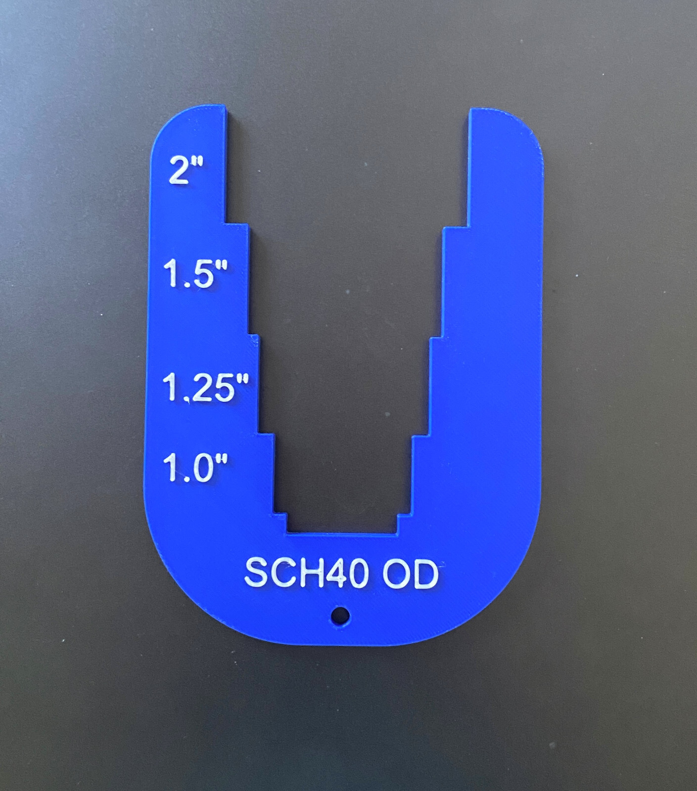 QTY 2 - PIPE DIAMETER SIZES MEASURING TEMPLATE TOOL - 3/4" THRU 2" O.D. SCH10/40
