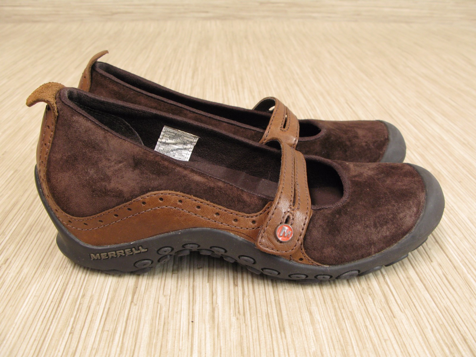 Merrell Brown Plaza Bandeau Suede Leather Shoes Women's Size US 8 EUR 38.5
