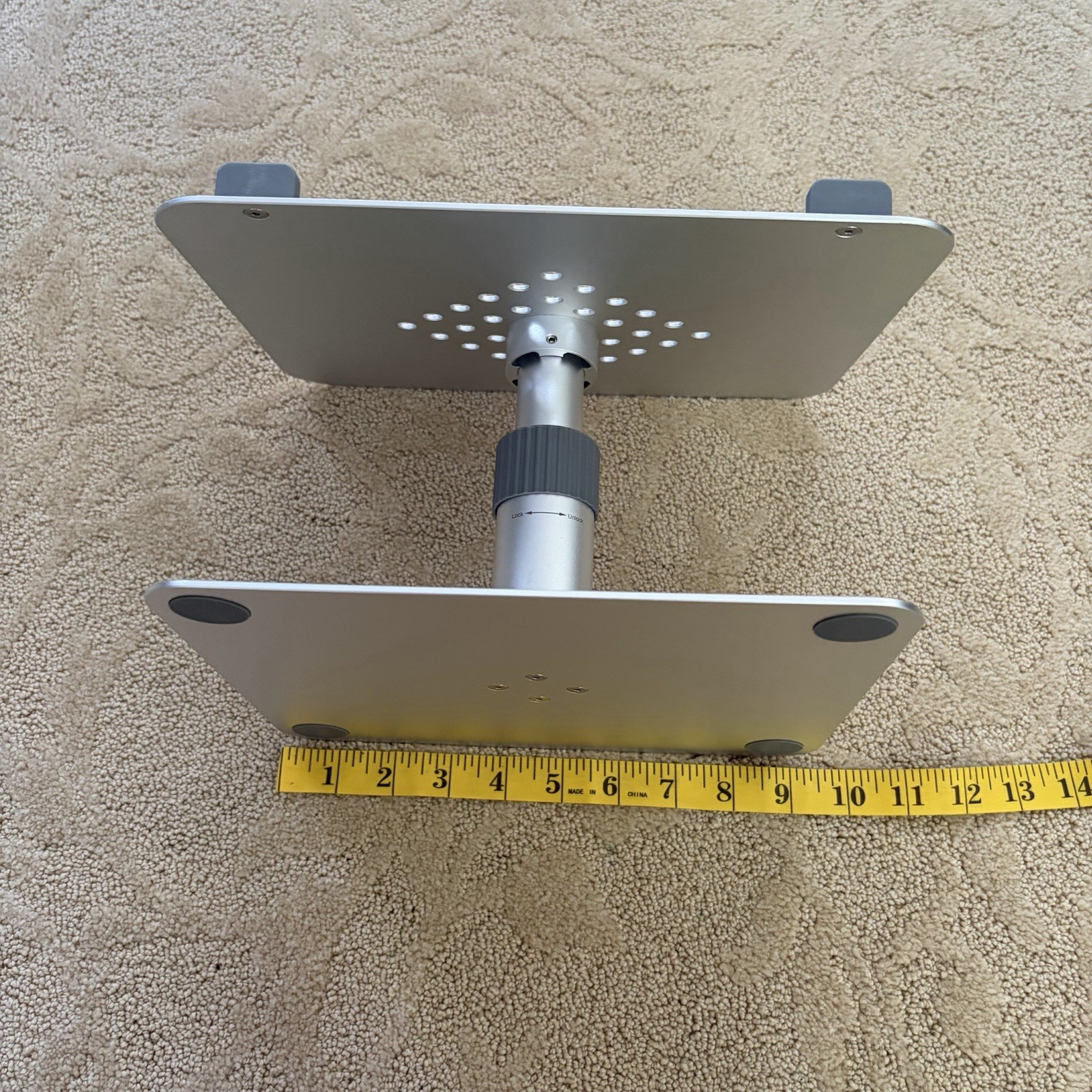 Adjustable Computer Laptop Stand For Desk Silver Finish