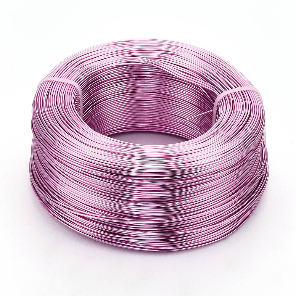 Aluminum Wire Craft Pink for DIY Beading Jewelry Making Wire 4mm Metal Bendable