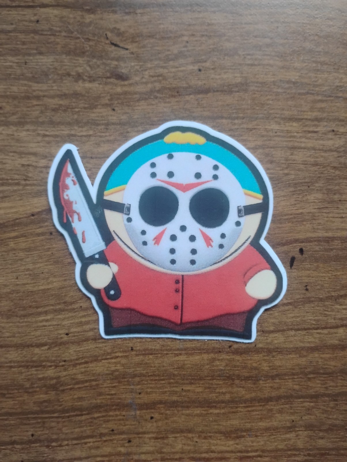 Cartman From South Park Wearing Jason Mask Funny Car Truck Vinyl Decals Sticker