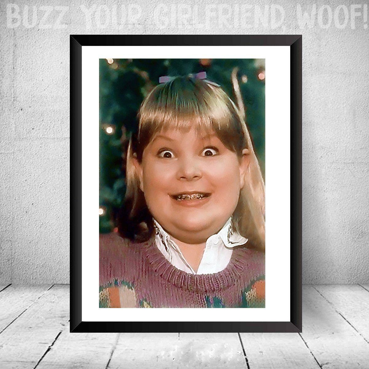 Home Alone Buzz's Girlfriend Woof Christmas Movie Prop Party Decor McCallister