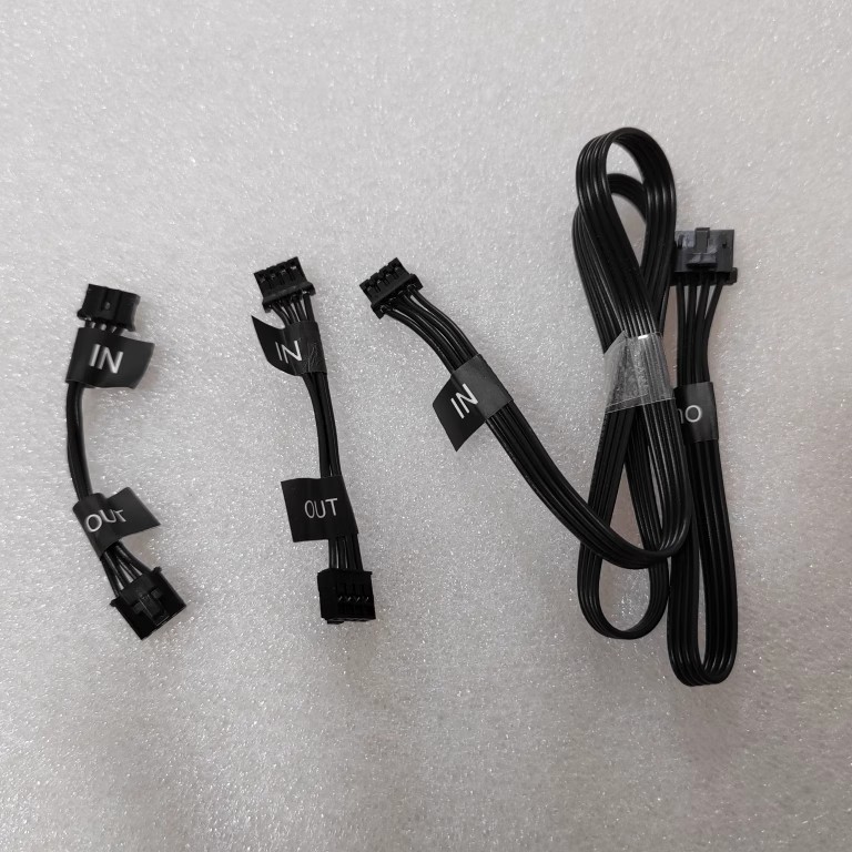 For NZXT Aer RGB InOut Cable Input Cable Connection Cable Case Fan Adapter Cable