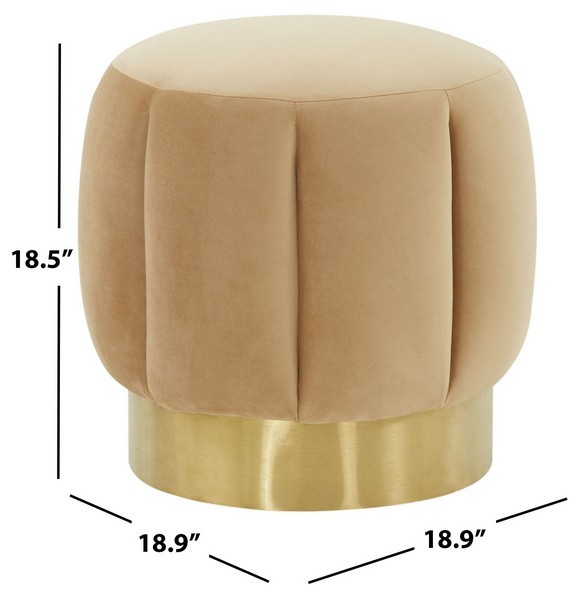 Safavieh MAXINE CHANNEL TUFTED OTTTOMAN, Reduced Price 2172772077 SFV4707R