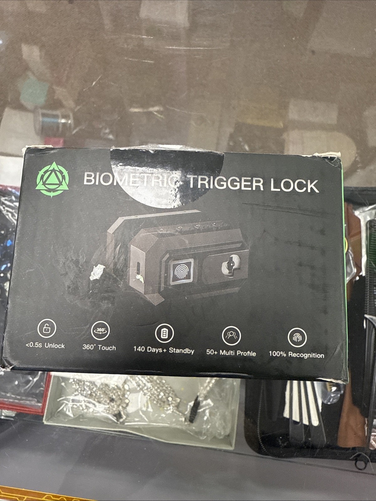 Uniniro Biometric Trigger Lock for Pistol, 360° Touch, Multi Profile