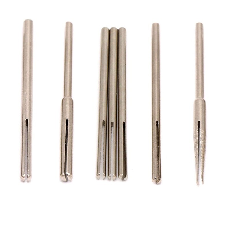 Cylinder Cone Straight Mandrels 2.35/3mm Shank Sandpaper Clamp Split Mandrels