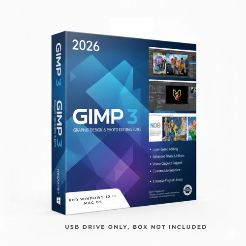 GIMP 3 Pro Graphic Design 2026 - Photo Editing Software for Windows & MacOS